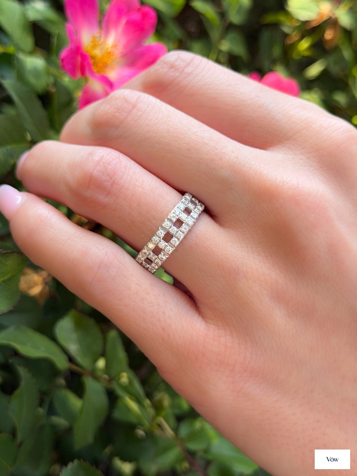 Tiffany & Co. T Ring — 0.99ct Diamond, 18k White Gold — Authentic Pre-Owned