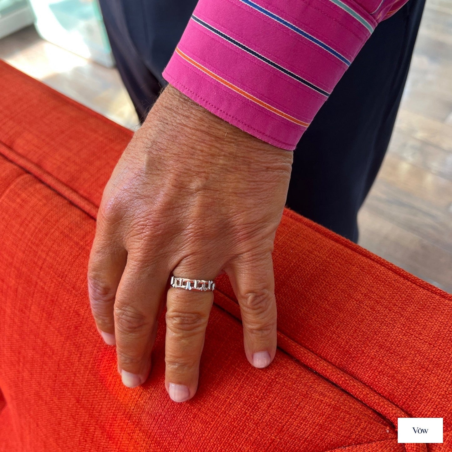 Tiffany & Co. True Wide Wedding Ring — 18K White Gold — Authentic Pre-Owned