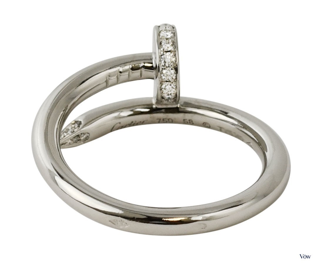 Cartier Juste un Clou — 0.13ct Diamond, 18k White Gold — Authentic Pre-Owned