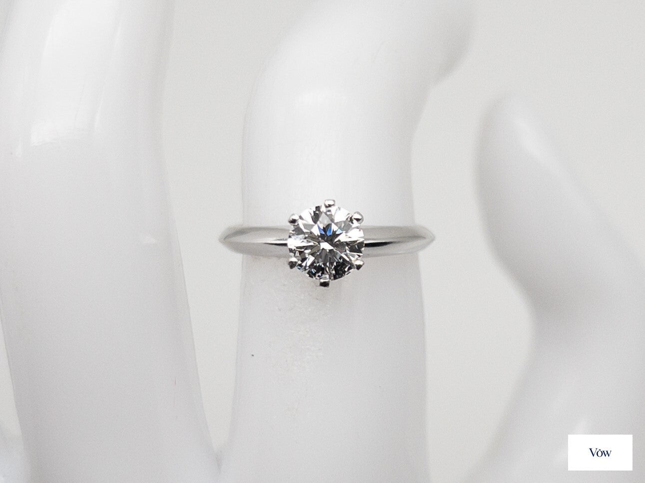 Tiffany & Co. 0.75ct Diamond Solitaire — Platinum — Authentic Pre-Owned