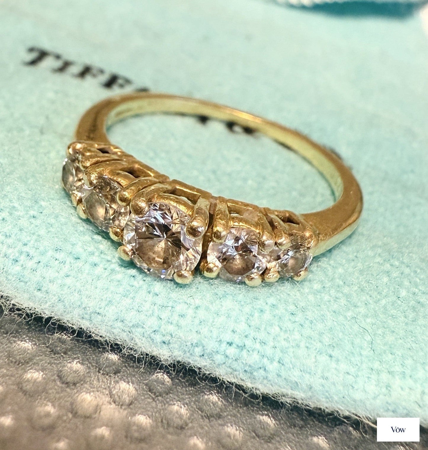 Tiffany & Co. Forever Embrace Eternity Band — 0.85ct, 18k Yellow Gold — Authentic Pre-Owned