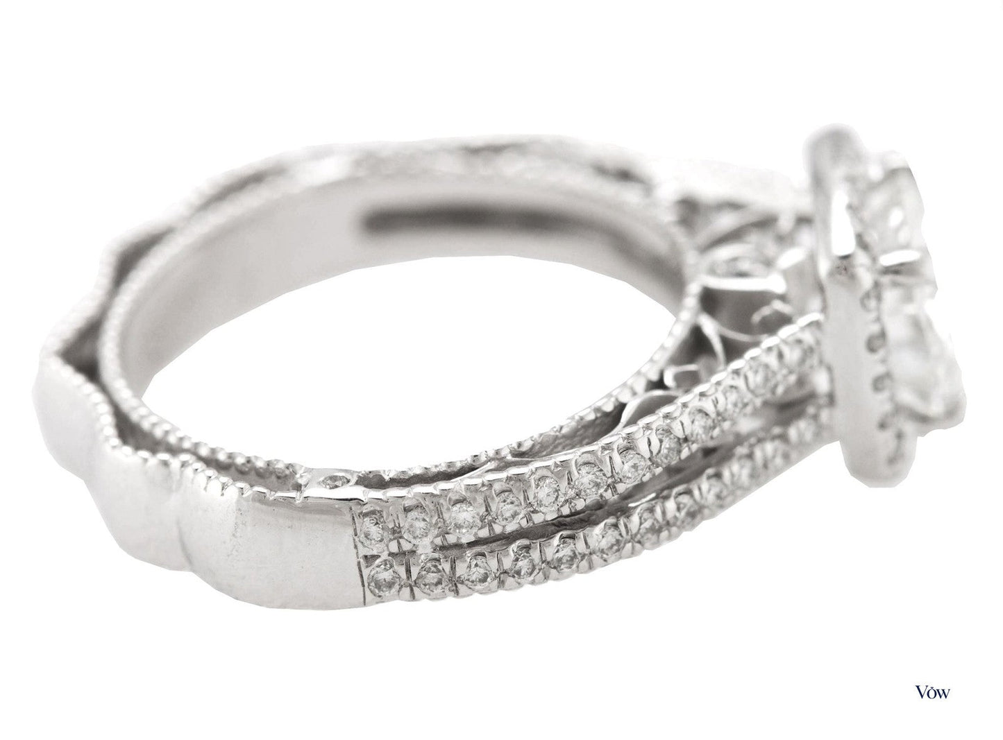 Verragio 1.24ct Round Diamond Engagement Ring — White Gold — Authentic Pre-Owned
