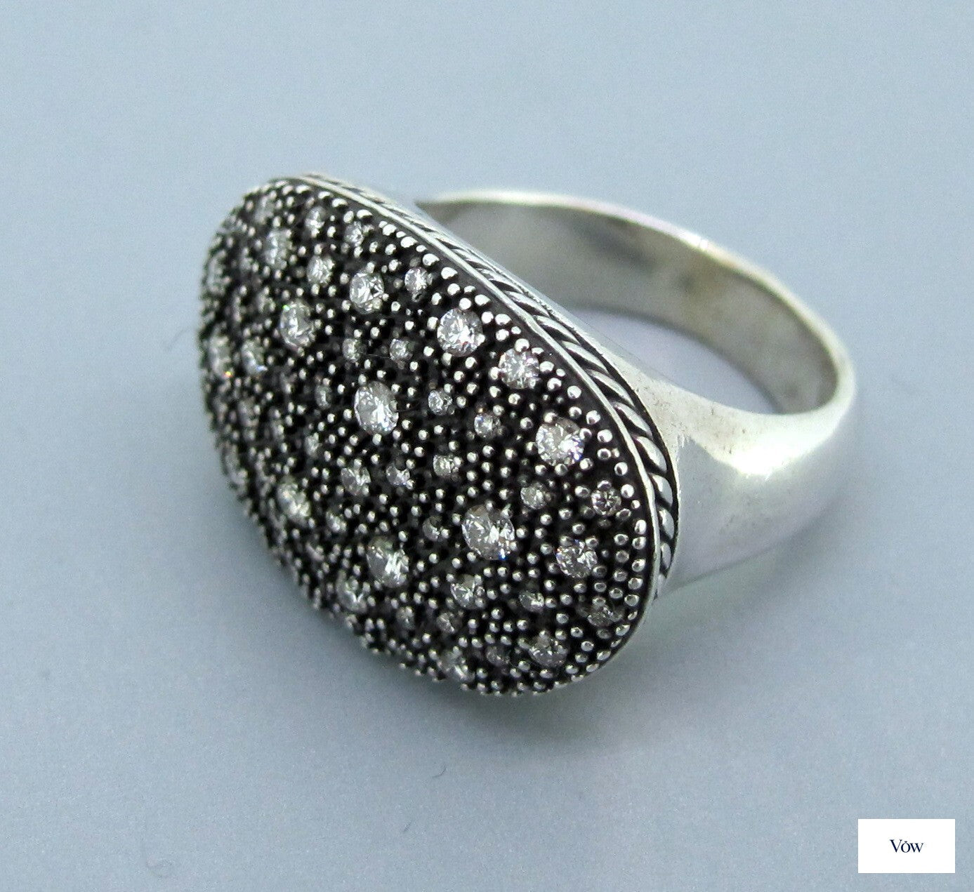 David Yurman Midnight Melange — 1.00ct Round Diamonds, Sterling Silver — Authentic Pre-Owned
