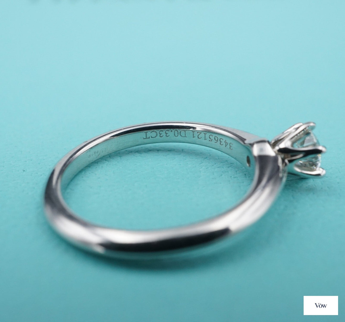 Tiffany & Co. Round Diamond Solitaire — 0.33ct, Platinum — Authentic Pre-Owned