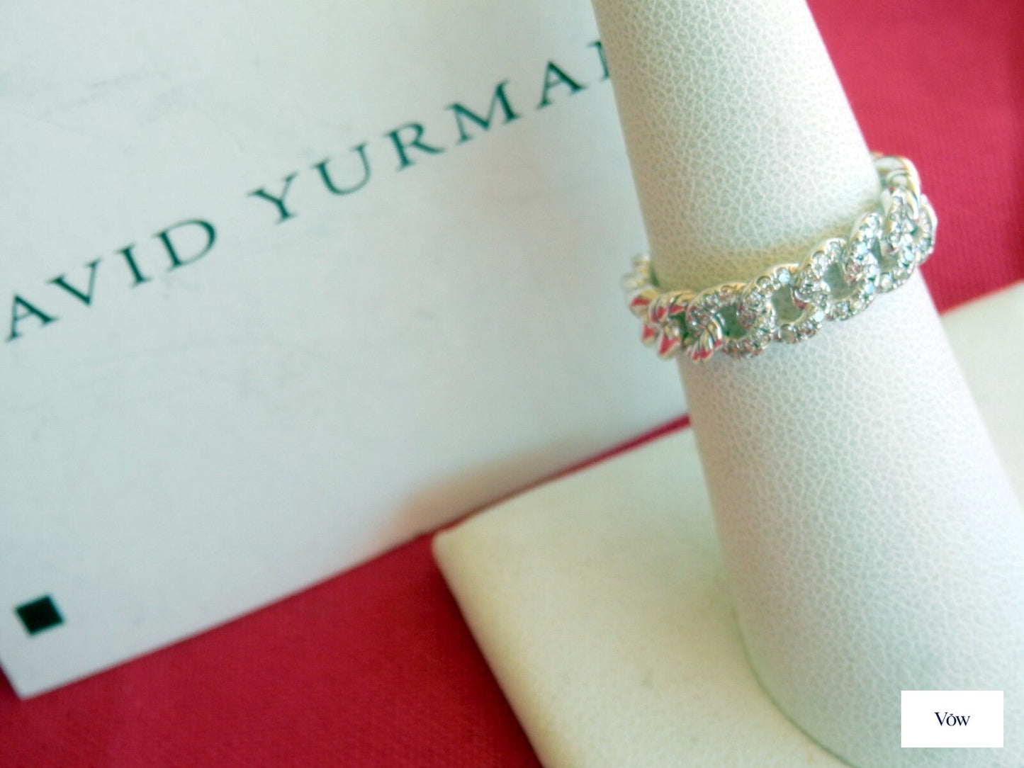 David Yurman Belmont Curb Link — Diamond Pave, Sterling Silver — Authentic Pre-Owned