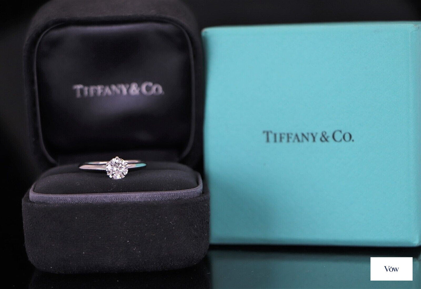 Tiffany & Co. Platinum Round Diamond Ring — 0.70ct — Authentic Pre-Owned