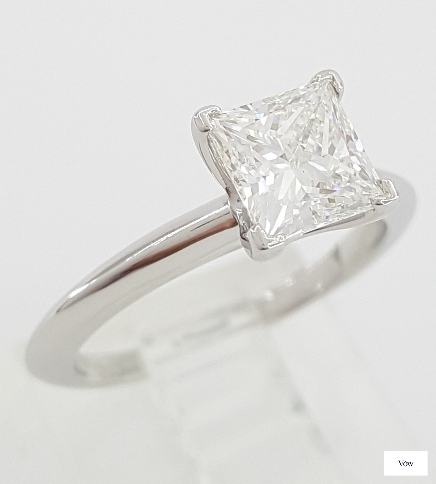 Tiffany & Co. Princess Diamond Solitaire — 1.08ct Platinum — Authentic Pre-Owned