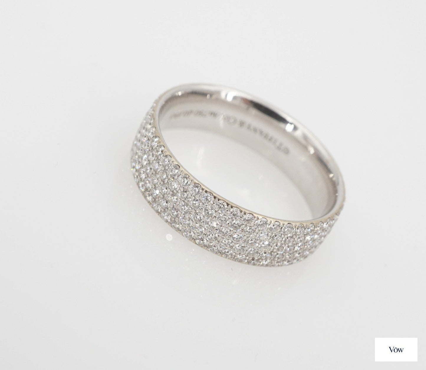 Tiffany & Co. Metro Diamond Ring — 0.89ct, 18k White Gold — Authentic Pre-Owned