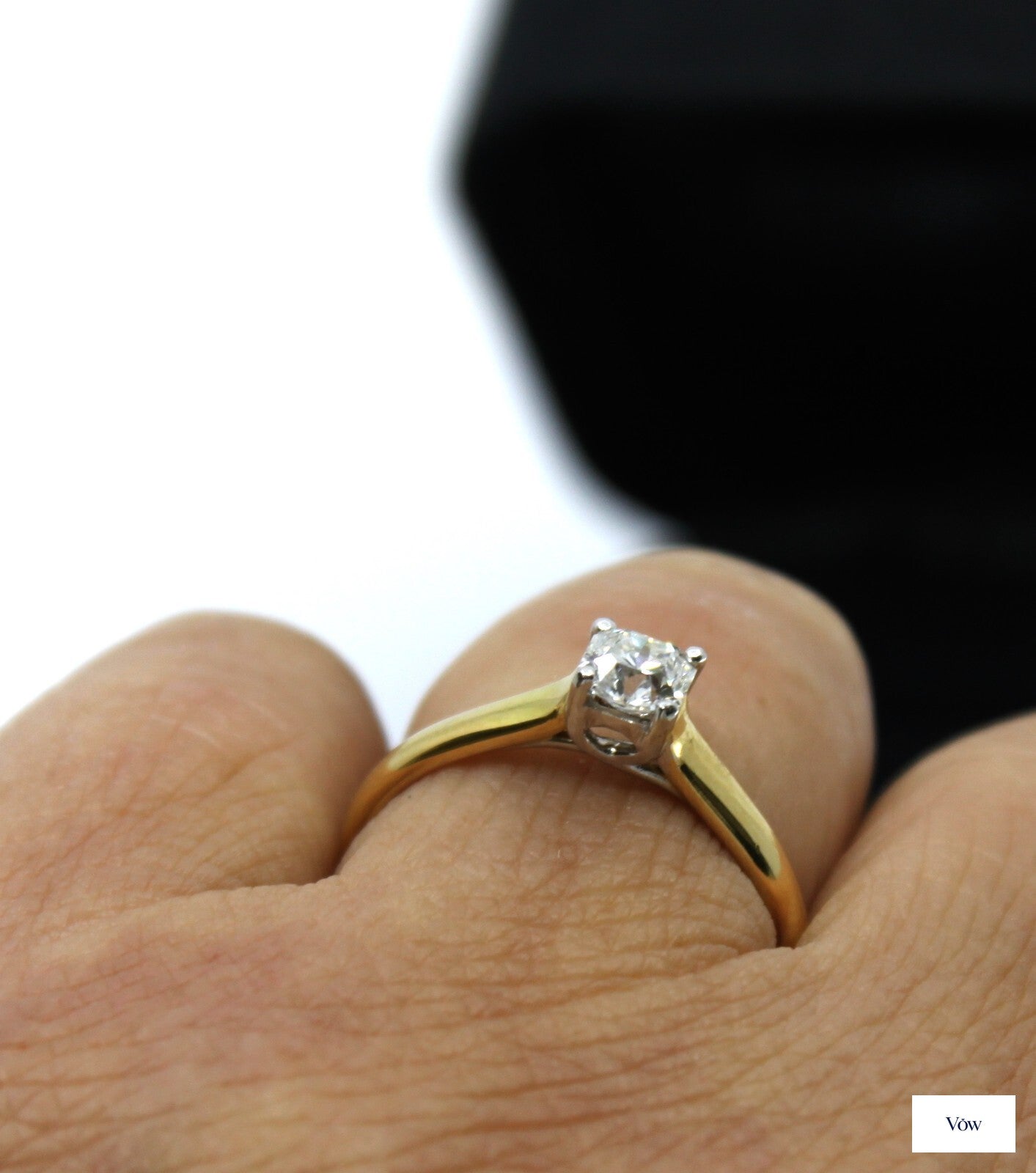 Tiffany & Co. Lucida Solitaire — 0.50ct Diamond, Yellow Gold — Authentic Pre-Owned