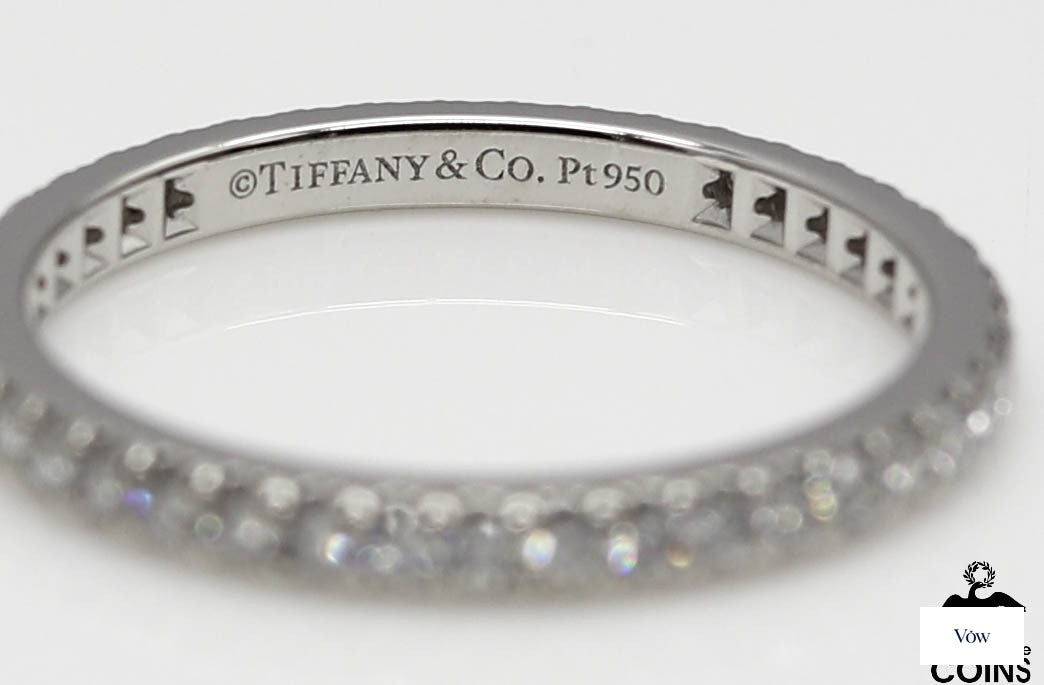 Tiffany & Co. Stackable Band — 0.34ct Diamond, Platinum — Authentic Pre-Owned