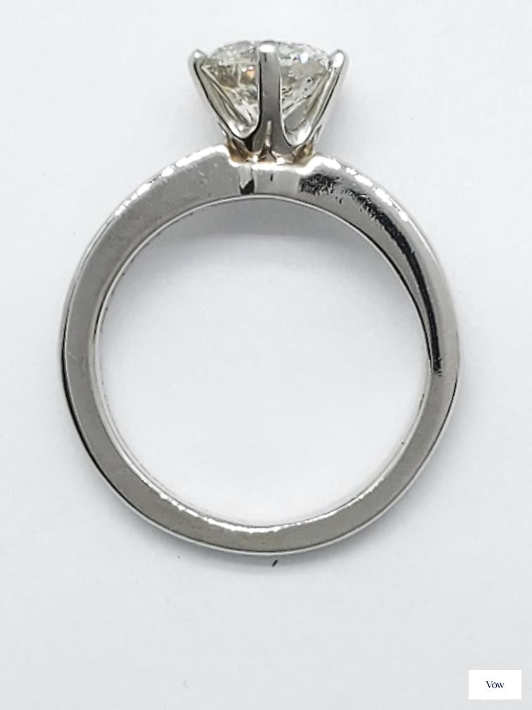 Tiffany & Co. Platinum Diamond Engagement Ring — 1.54ct Round — Authentic Pre-Owned