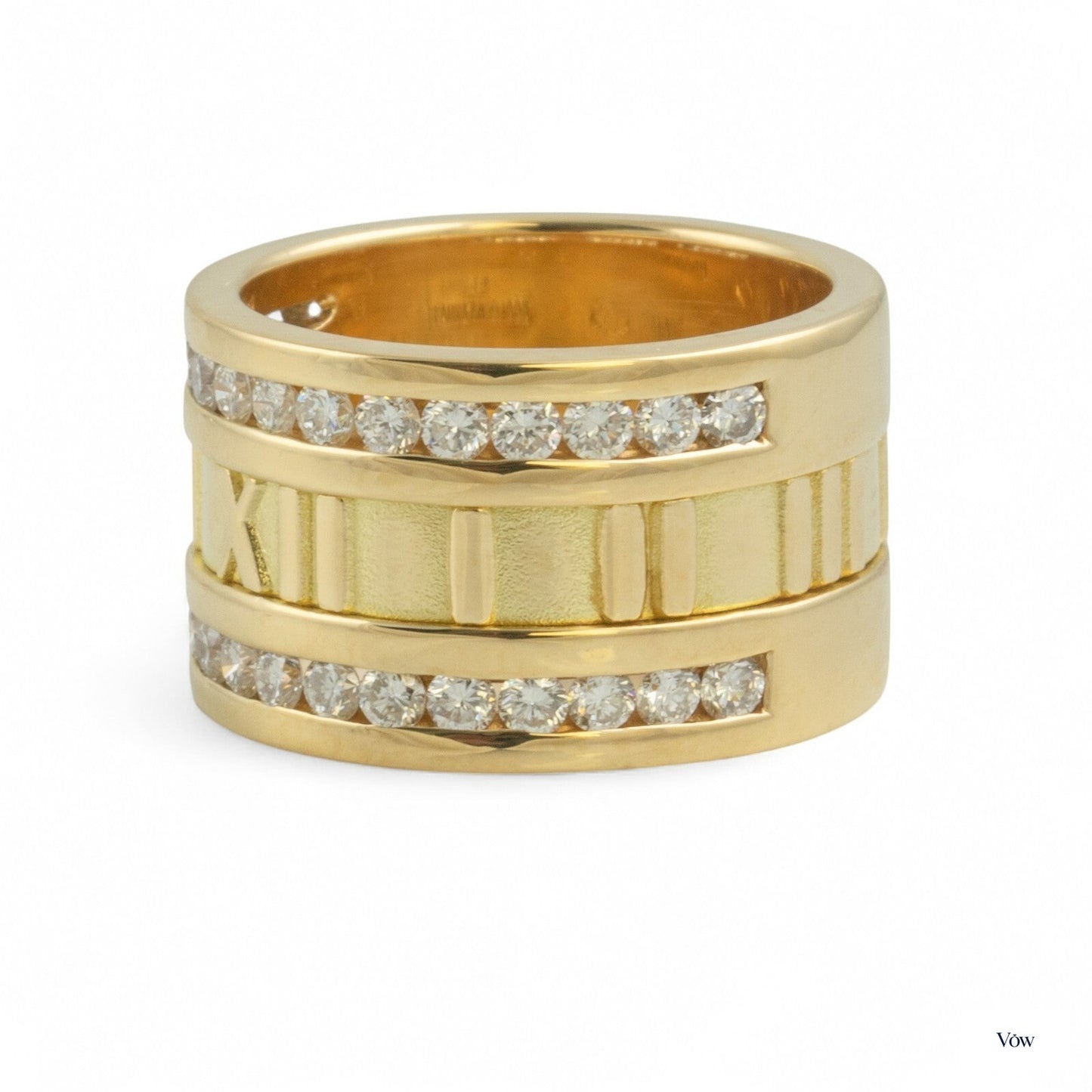 Tiffany & Co. Atlas Roman Numeral — 0.90ct, Yellow Gold — Authentic Pre-Owned
