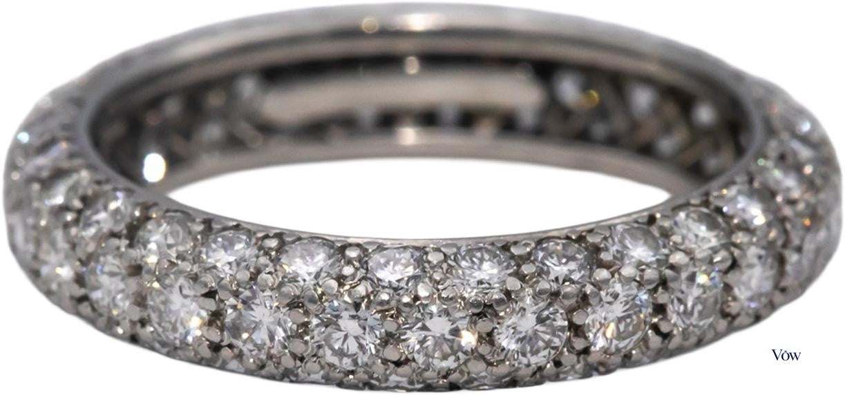 Tiffany & Co. Round Diamond Eternity Band — 2.50ct, Platinum — Authentic Pre-Owned