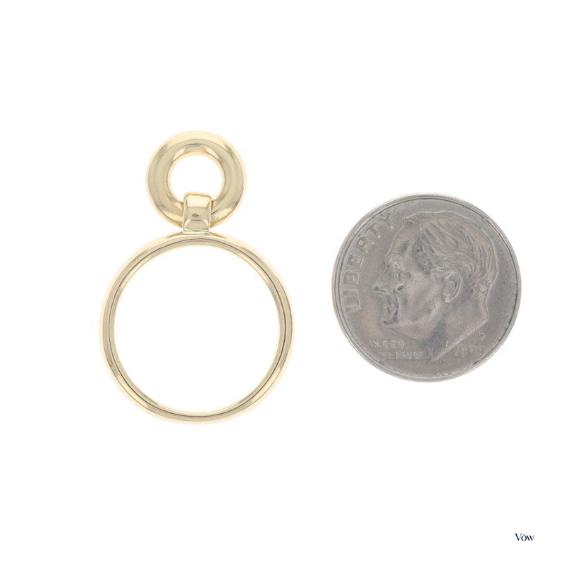 Tiffany & Co. Doorknocker Circle Dangle — 0.16ct Diamond, Yellow Gold — Authentic Pre-Owned