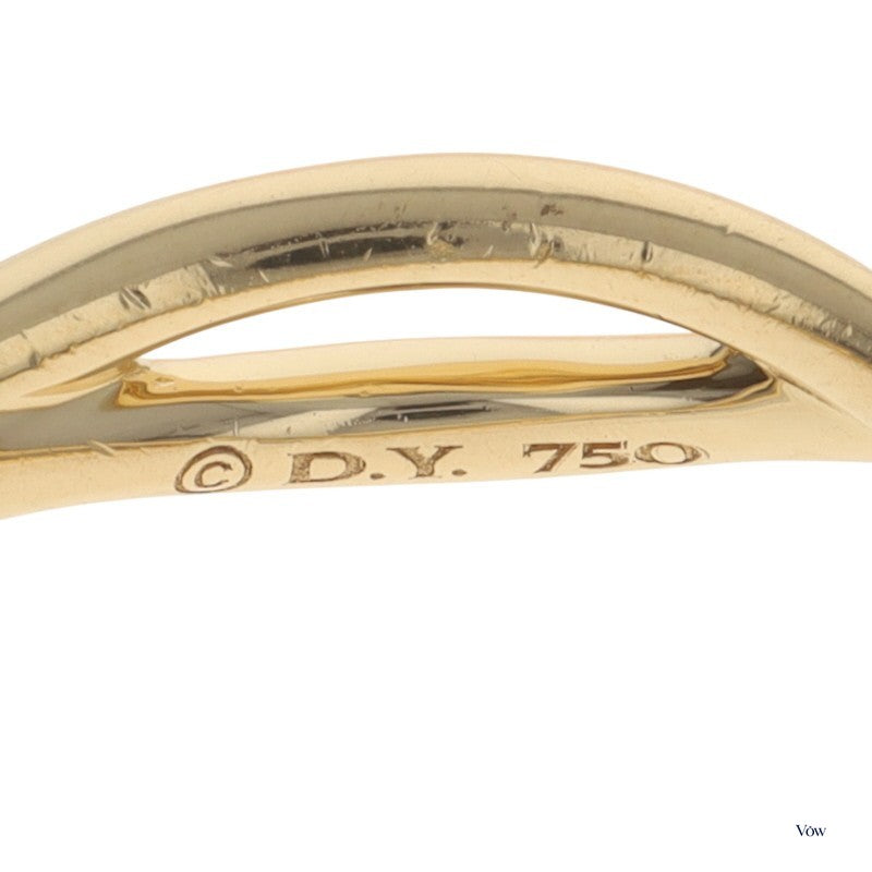 David Yurman Infinity Band — 0.19ct Round Diamond, 18k Yellow Gold — Authentic Pre-Owned