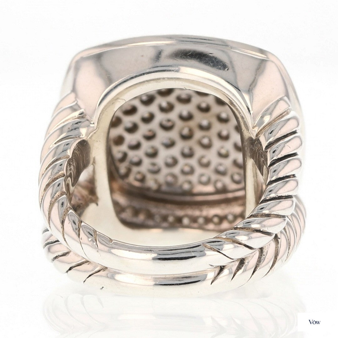 David Yurman Albion — 1.70ct Diamond Pavé Ring, Sterling Silver — Authentic Pre-Owned