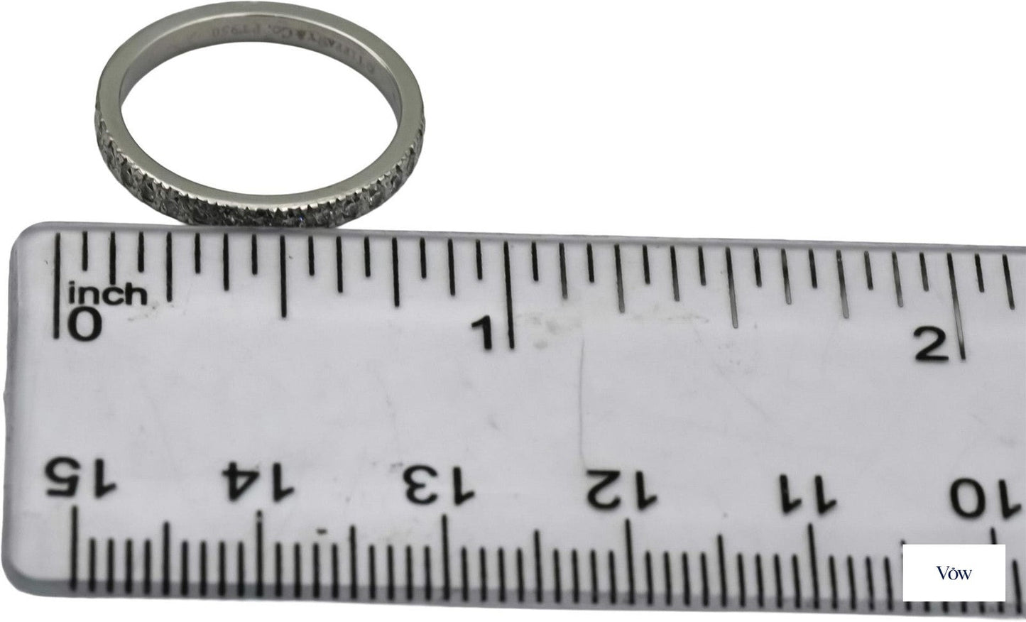 Tiffany & Co. Novo Diamond Band — 0.16ct Platinum Ring — Authentic Pre-Owned