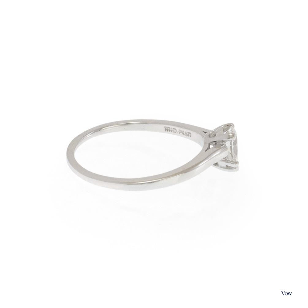 Tiffany & Co. Pear Diamond Solitaire — 0.47ct, Platinum — Authentic Pre-Owned