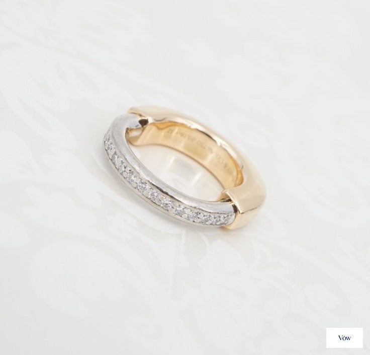 Tiffany & Co. Lock Diamond Ring — 0.81ct, 18k White Gold — Authentic Pre-Owned