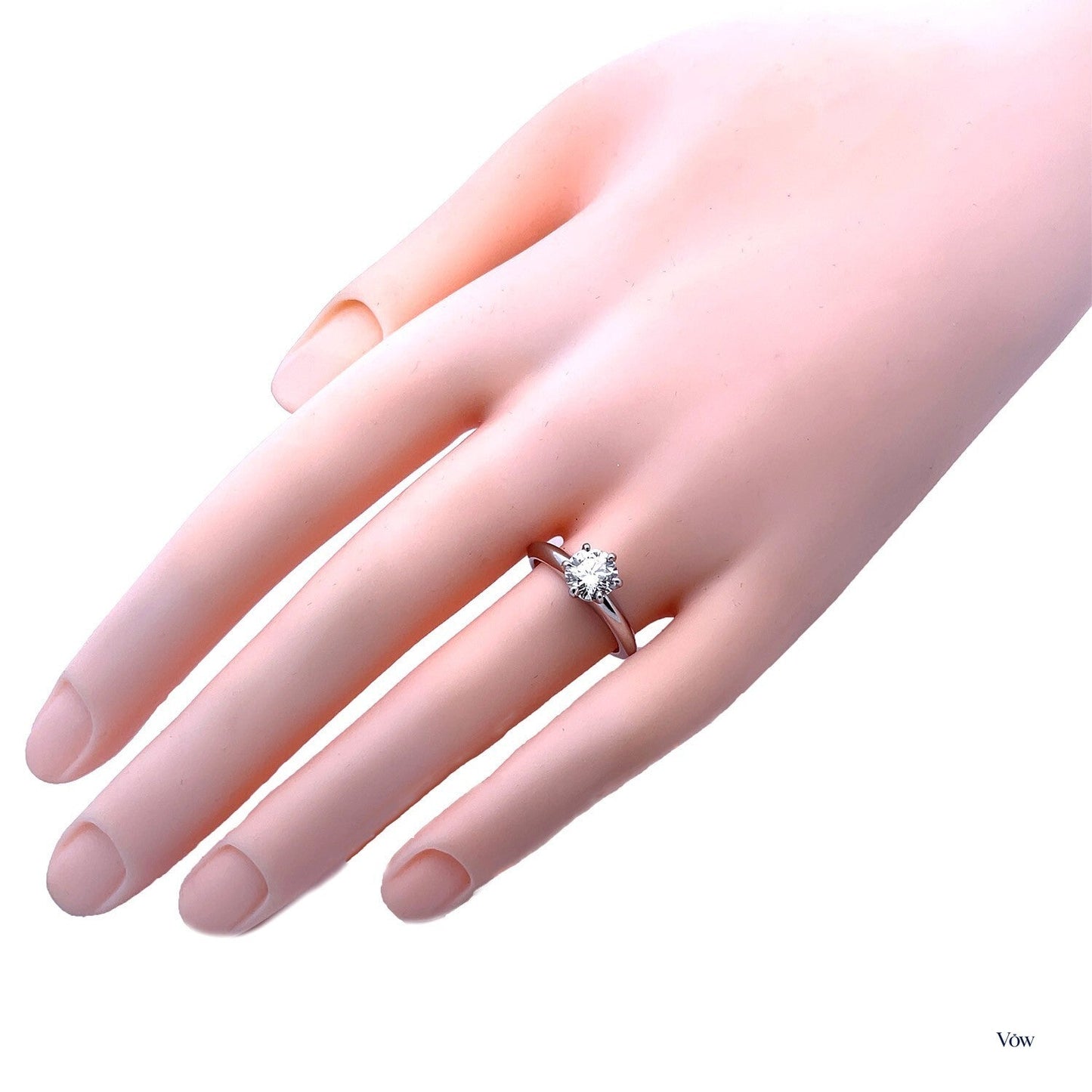 Tiffany & Co. Solitaire Diamond Ring — 1.02ct Round, Platinum — Authentic Pre-Owned