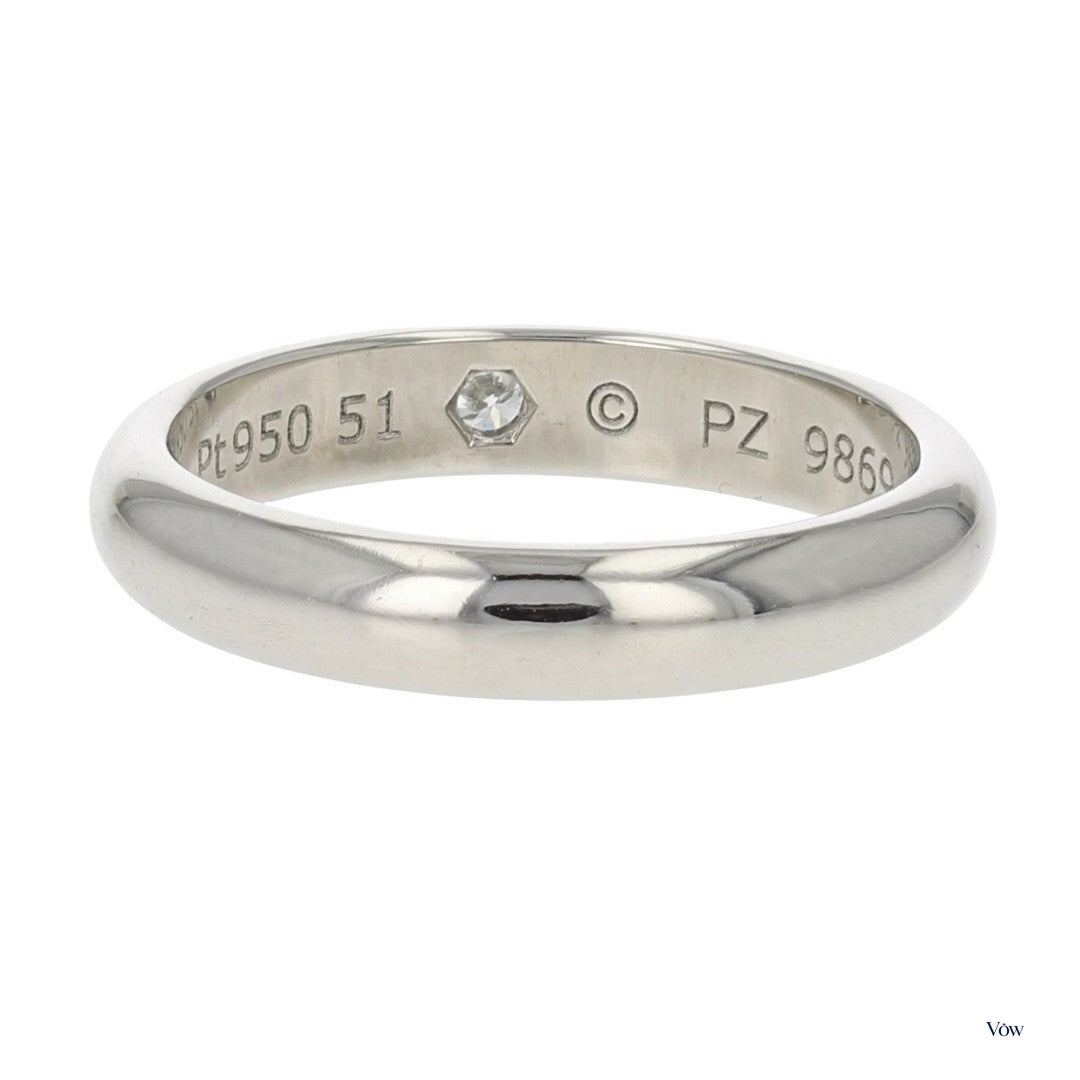 Cartier 1895 Solitaire — 5.00ct Round Diamond, Platinum — Authentic Pre-Owned