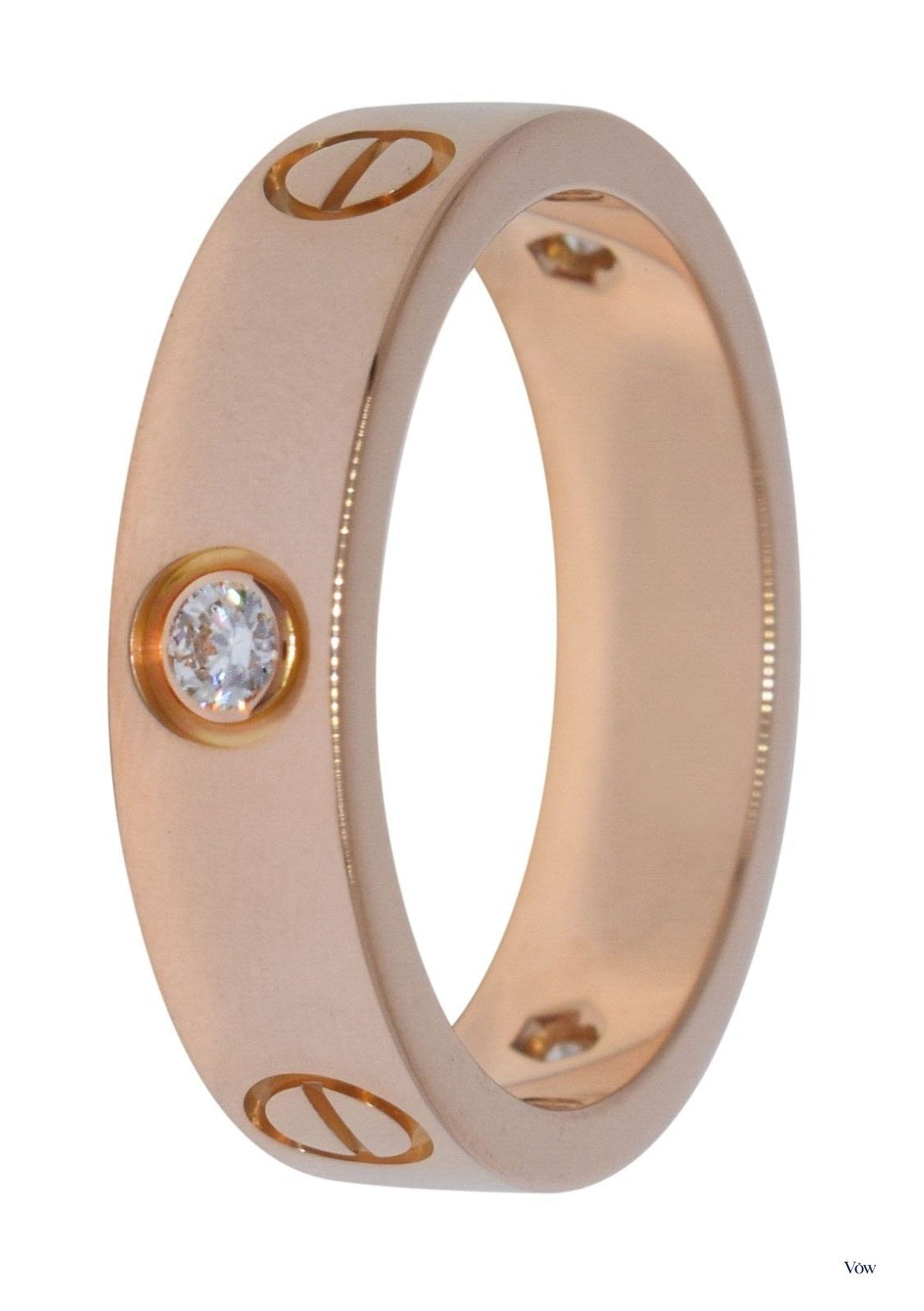 Cartier Love Ring — 0.22ct Diamonds, 18k Rose Gold — Authentic Pre-Owned