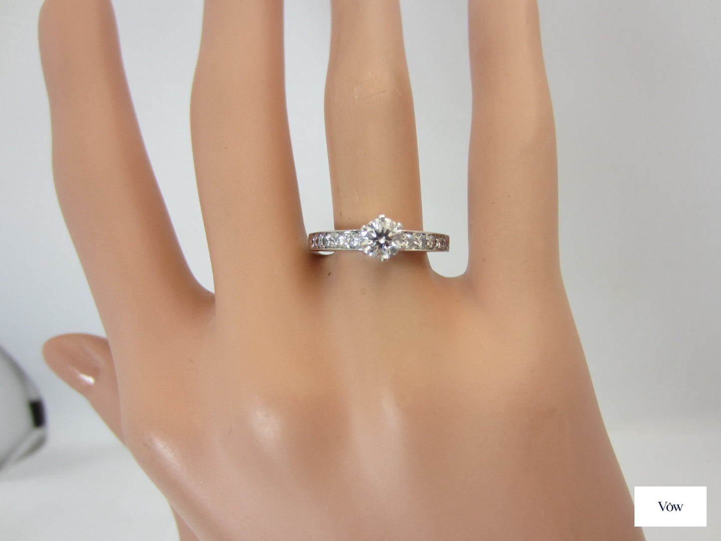 Tiffany & Co. Platinum Diamond Engagement Ring — 0.46ct Round — Authentic Pre-Owned