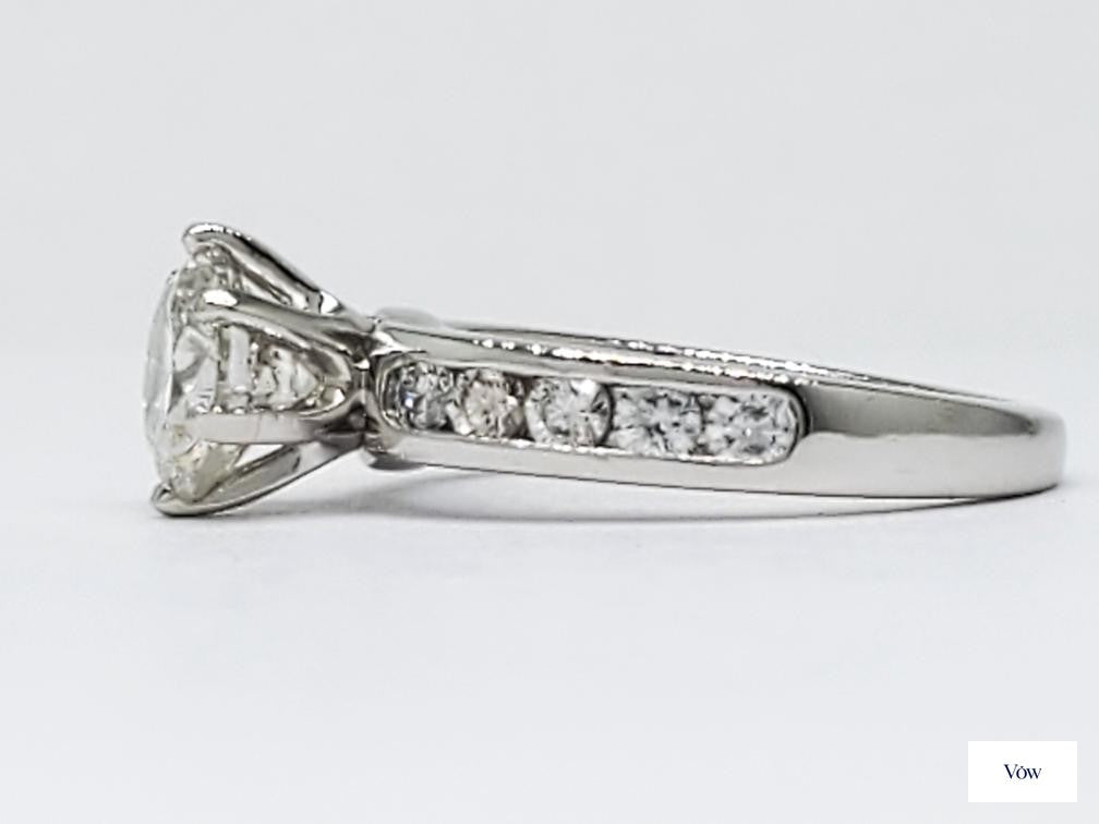 Tiffany & Co. Platinum Diamond Engagement Ring — 1.54ct Round — Authentic Pre-Owned