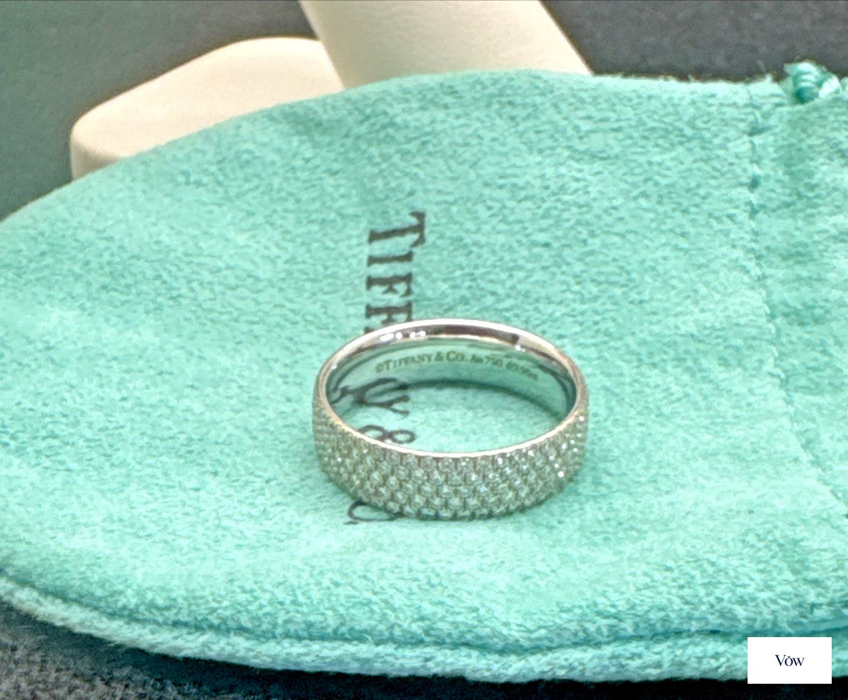 Tiffany & Co. Diamond Engagement Ring — 0.90ct, 18K White Gold — Authentic Pre-Owned