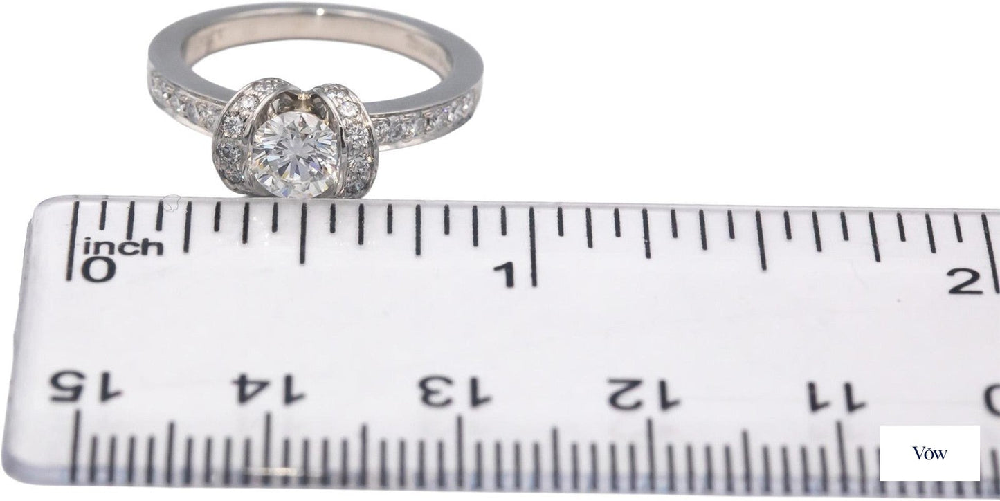 Tiffany & Co. Platinum Diamond Engagement Ring — 0.75ct — Authentic Pre-Owned