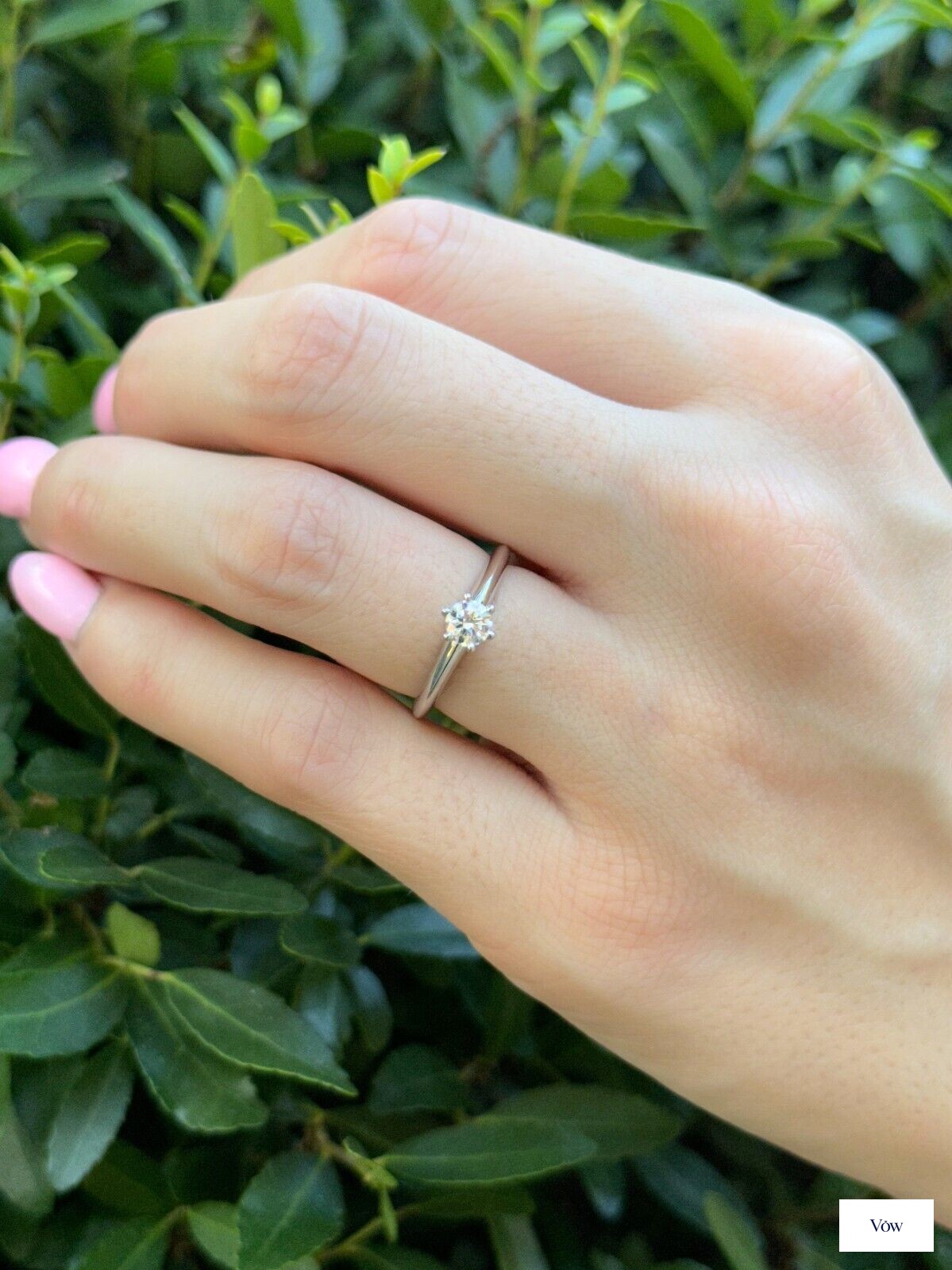 Tiffany & Co. Round Diamond Ring — 0.31ct, Platinum — Authentic Pre-Owned