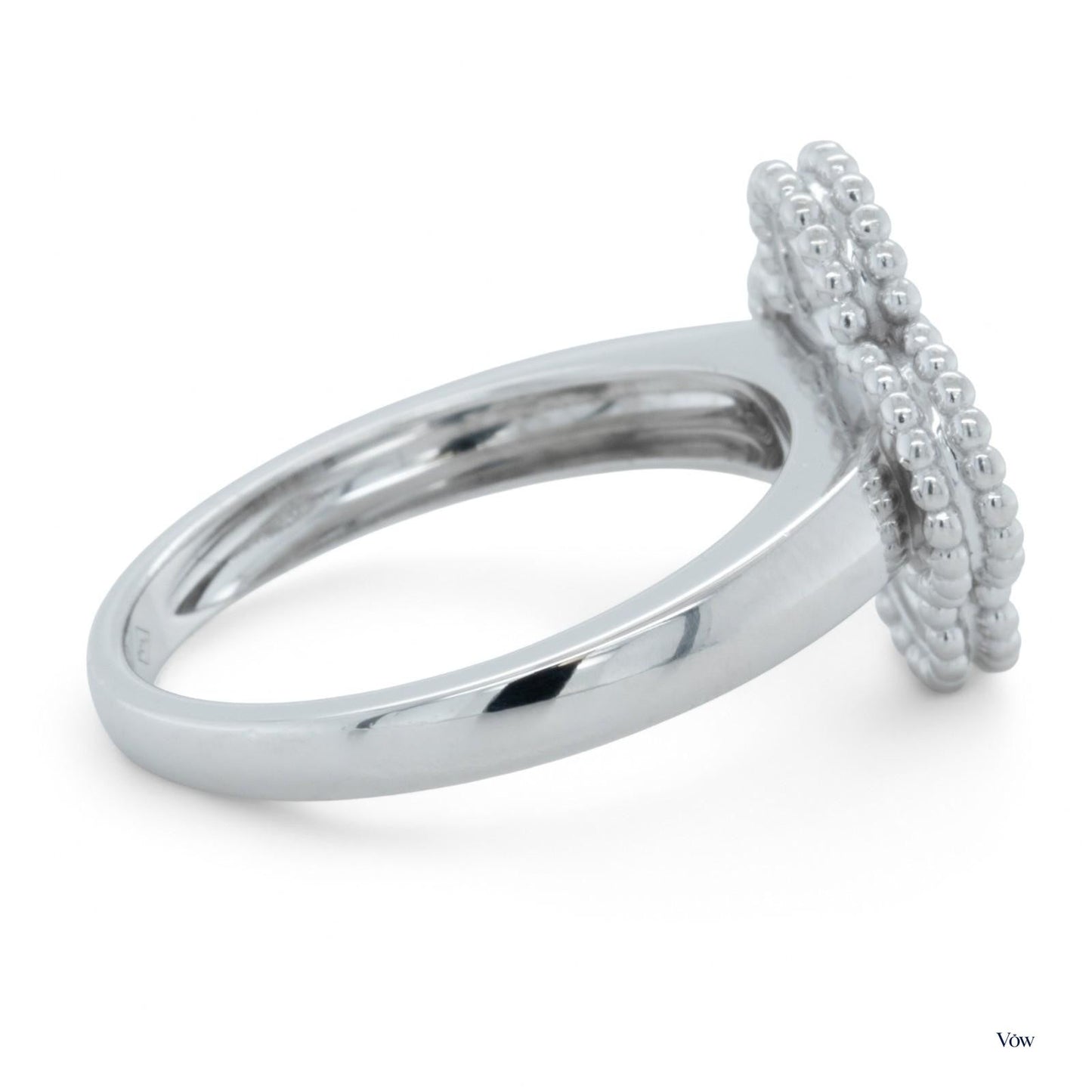 Van Cleef & Arpels Vintage Alhambra — 0.48ct, 18k White Gold — Authentic Pre-Owned