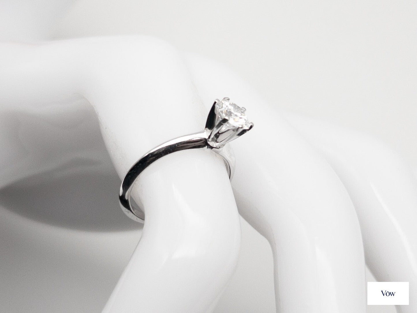 Tiffany & Co. 0.75ct Diamond Solitaire — Platinum — Authentic Pre-Owned
