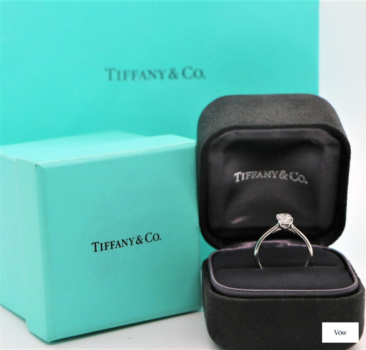 Tiffany & Co. Lucida Diamond Engagement Ring — 0.55ct, Platinum — Authentic Pre-Owned