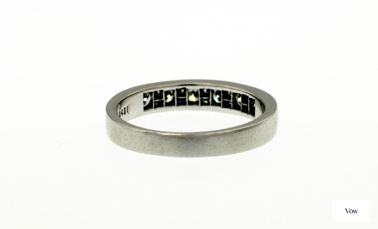 Tiffany & Co. Half Eternity Diamond Ring — .75ct Platinum — Authentic Pre-Owned
