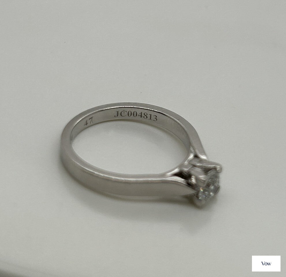 Van Cleef & Arpels Round Diamond Ring — 0.30ct, Platinum — Authentic Pre-Owned