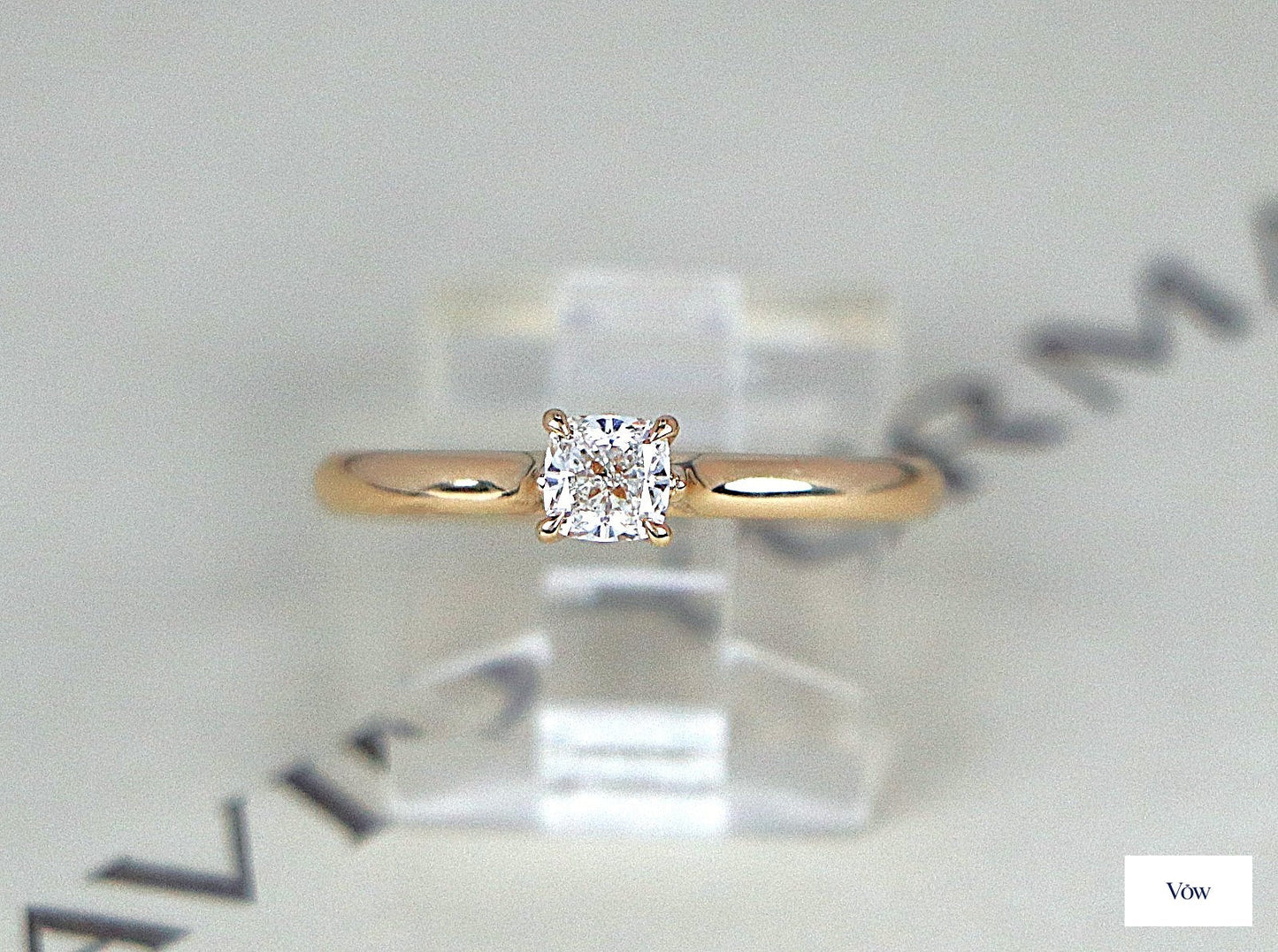 David Yurman Eden — 0.40ct Cushion Diamond, 18k Yellow Gold — Authentic Pre-Owned