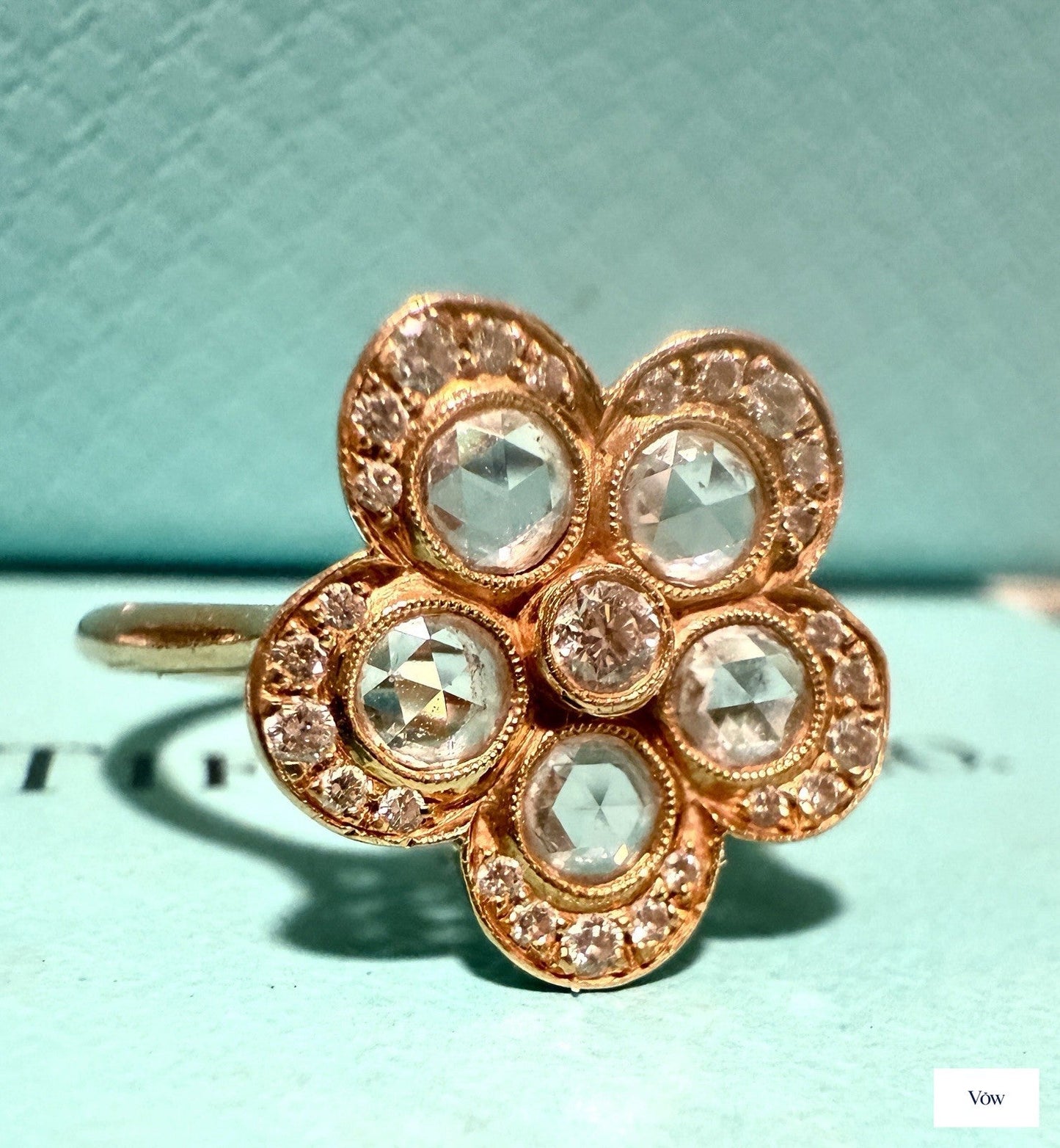 Tiffany & Co. Enchant Garden Flower Diamond Ring — 18k Rose Gold, Size 5.5 — Authentic Pre-Owned