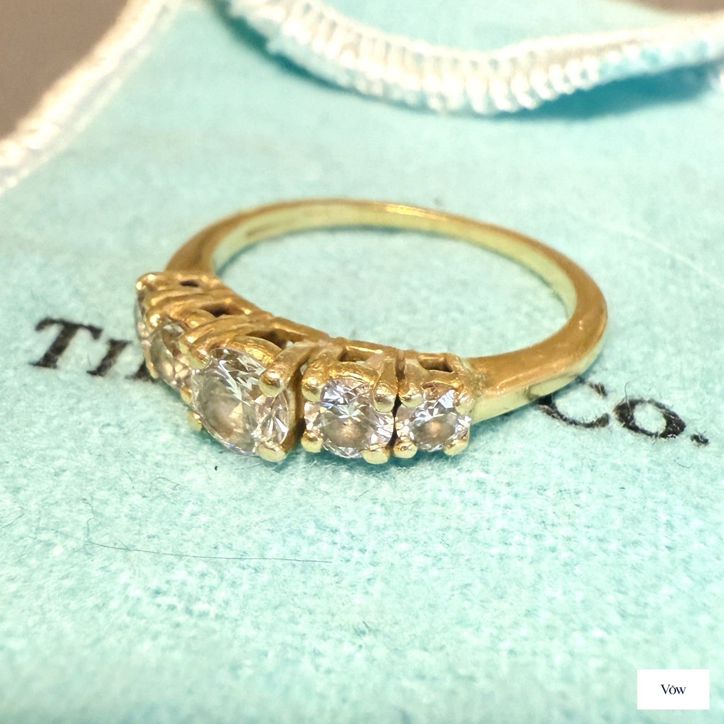 Tiffany & Co. Forever Embrace Eternity Band — 0.85ct, 18k Yellow Gold — Authentic Pre-Owned
