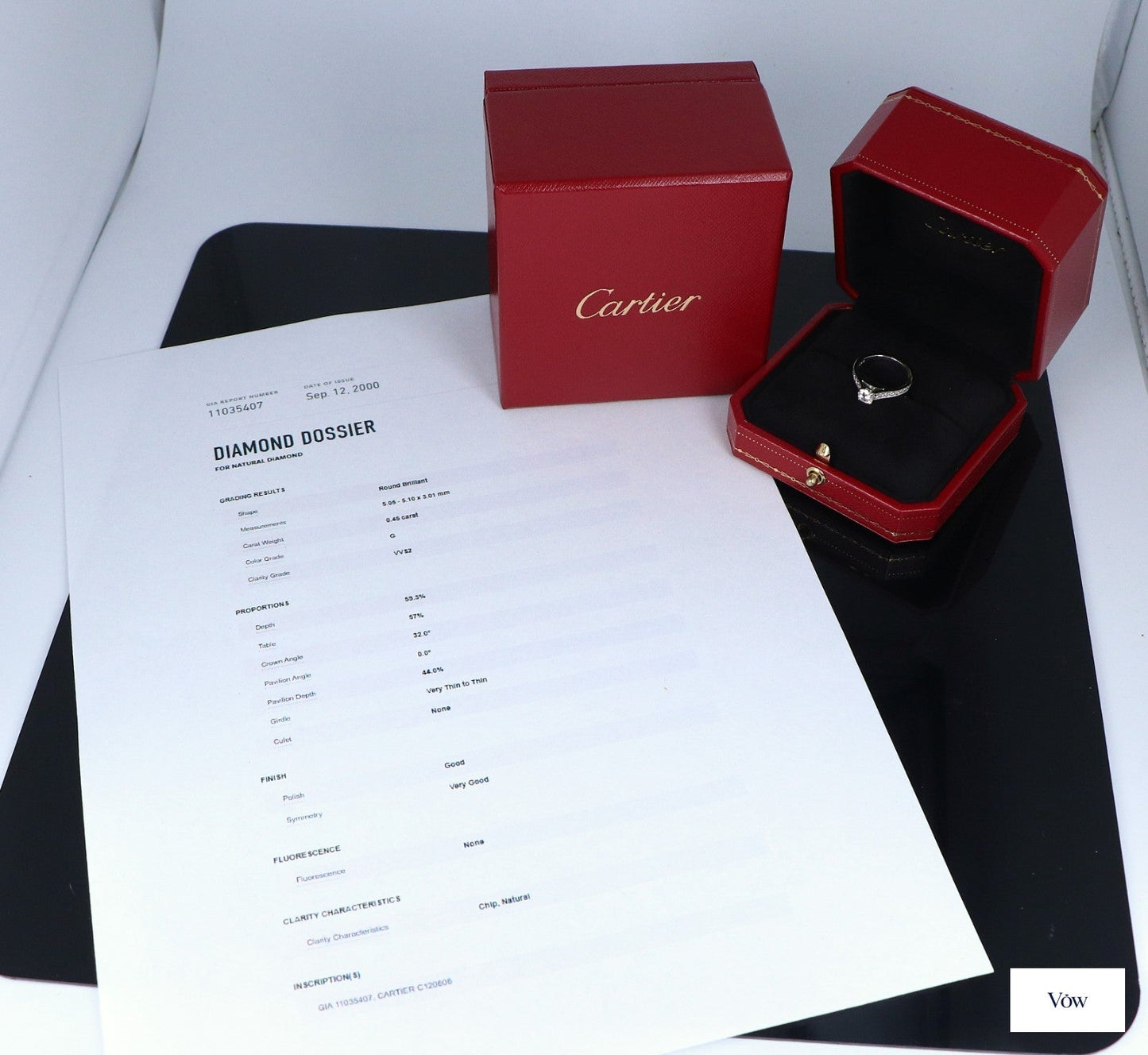 Cartier 1895 Diamond Engagement Ring — 0.65ct, Platinum — Authentic Pre-Owned