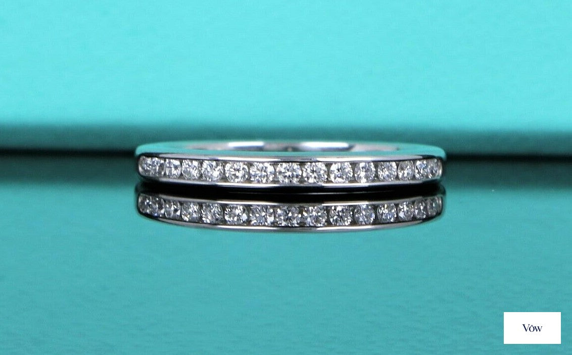 Tiffany & Co. Channel Set Diamond Band — Platinum — Authentic Pre-Owned