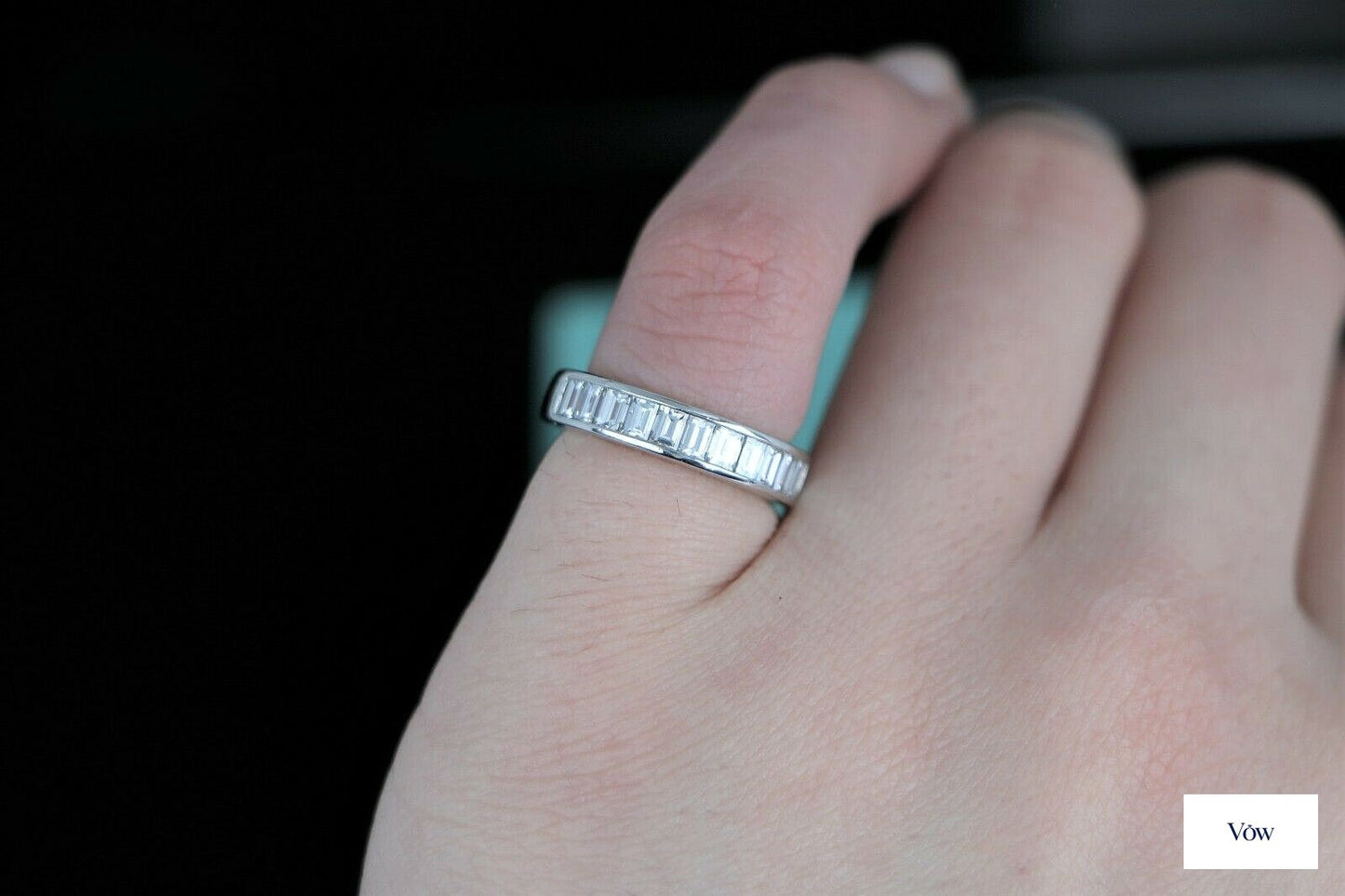 Tiffany & Co. Baguette Diamond Wedding Band — 0.96ct Platinum — Authentic Pre-Owned