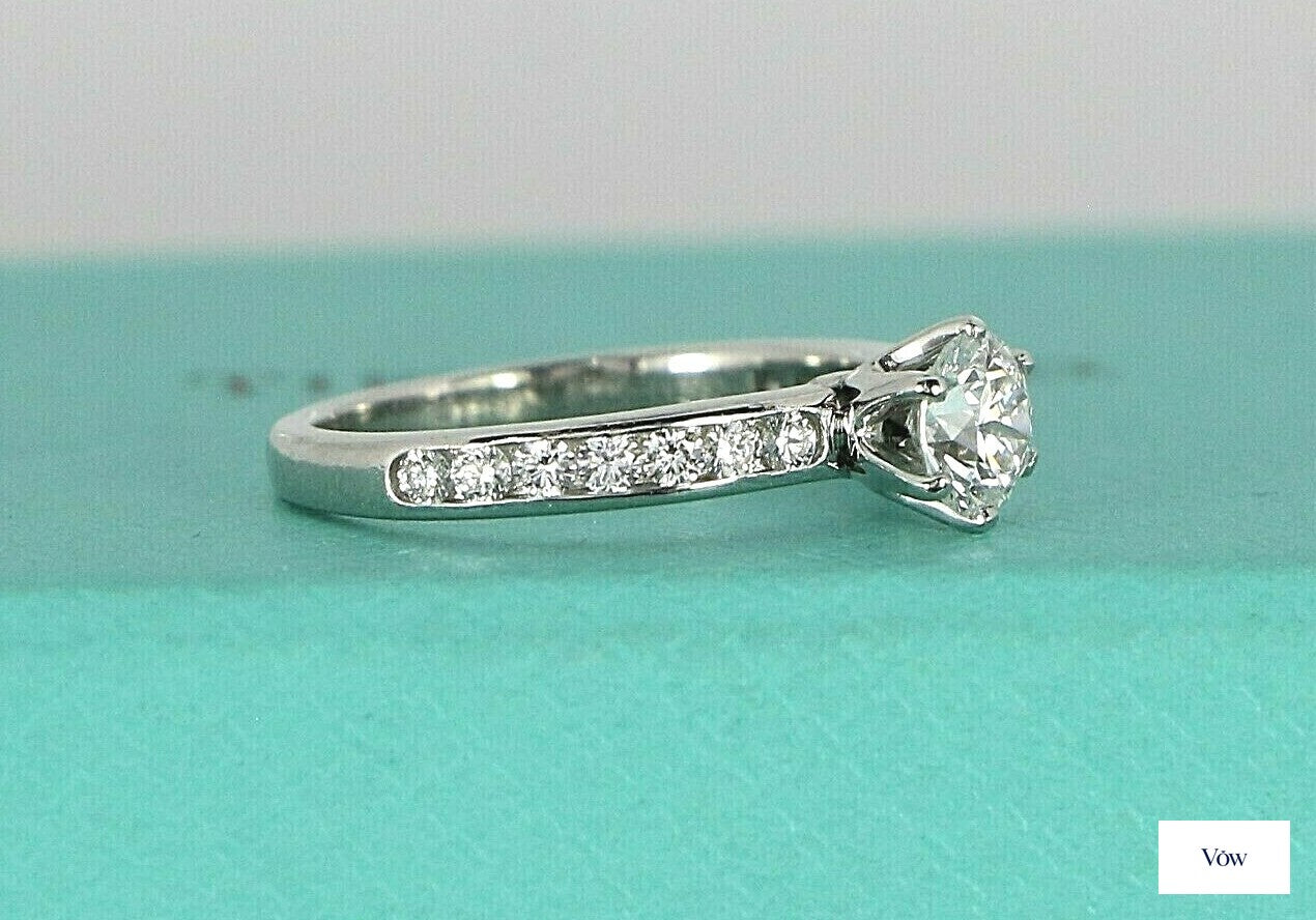 Tiffany & Co. Round Diamond Engagement Ring — 0.49ct, Platinum — Authentic Pre-Owned