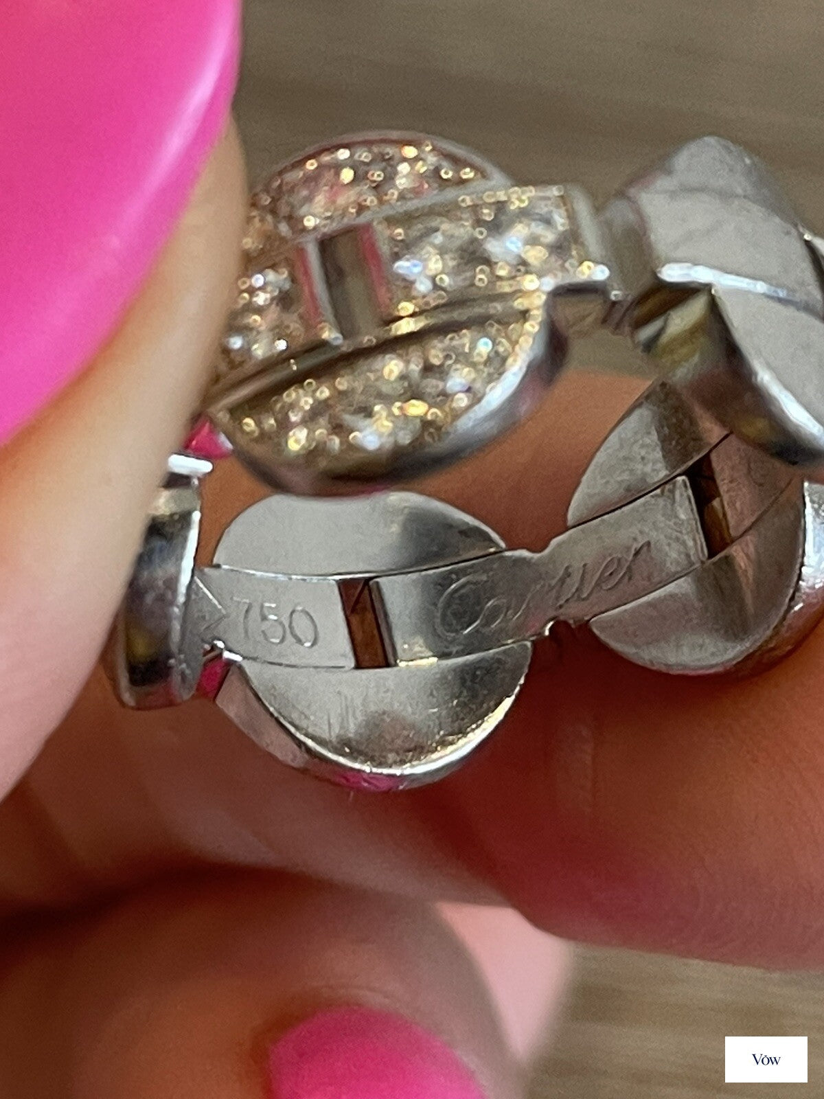 Cartier Himalia Diamond Ring — 18k White Gold, Size 4.5 — Authentic Pre-Owned