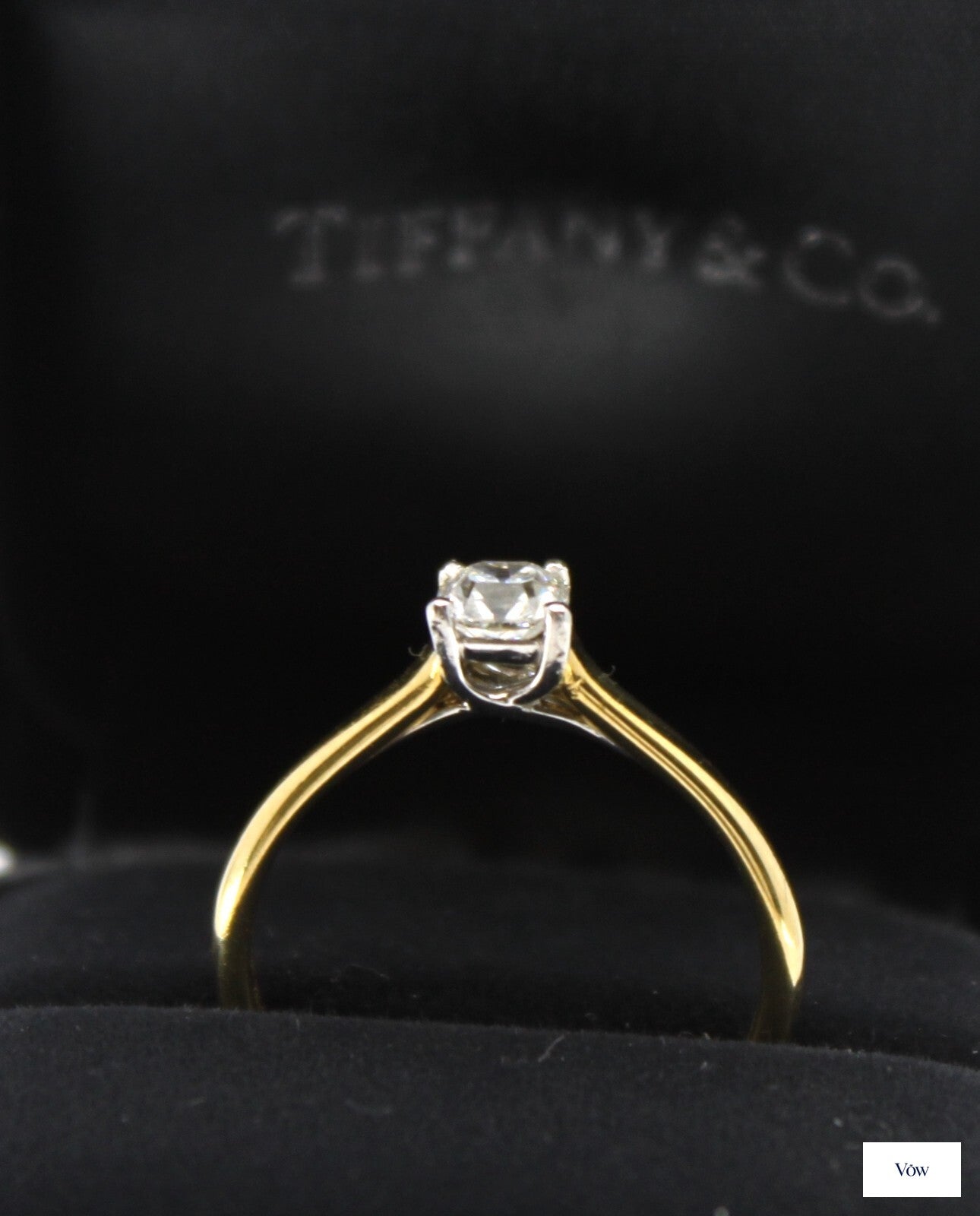 Tiffany & Co. Lucida Solitaire — 0.50ct Diamond, Yellow Gold — Authentic Pre-Owned