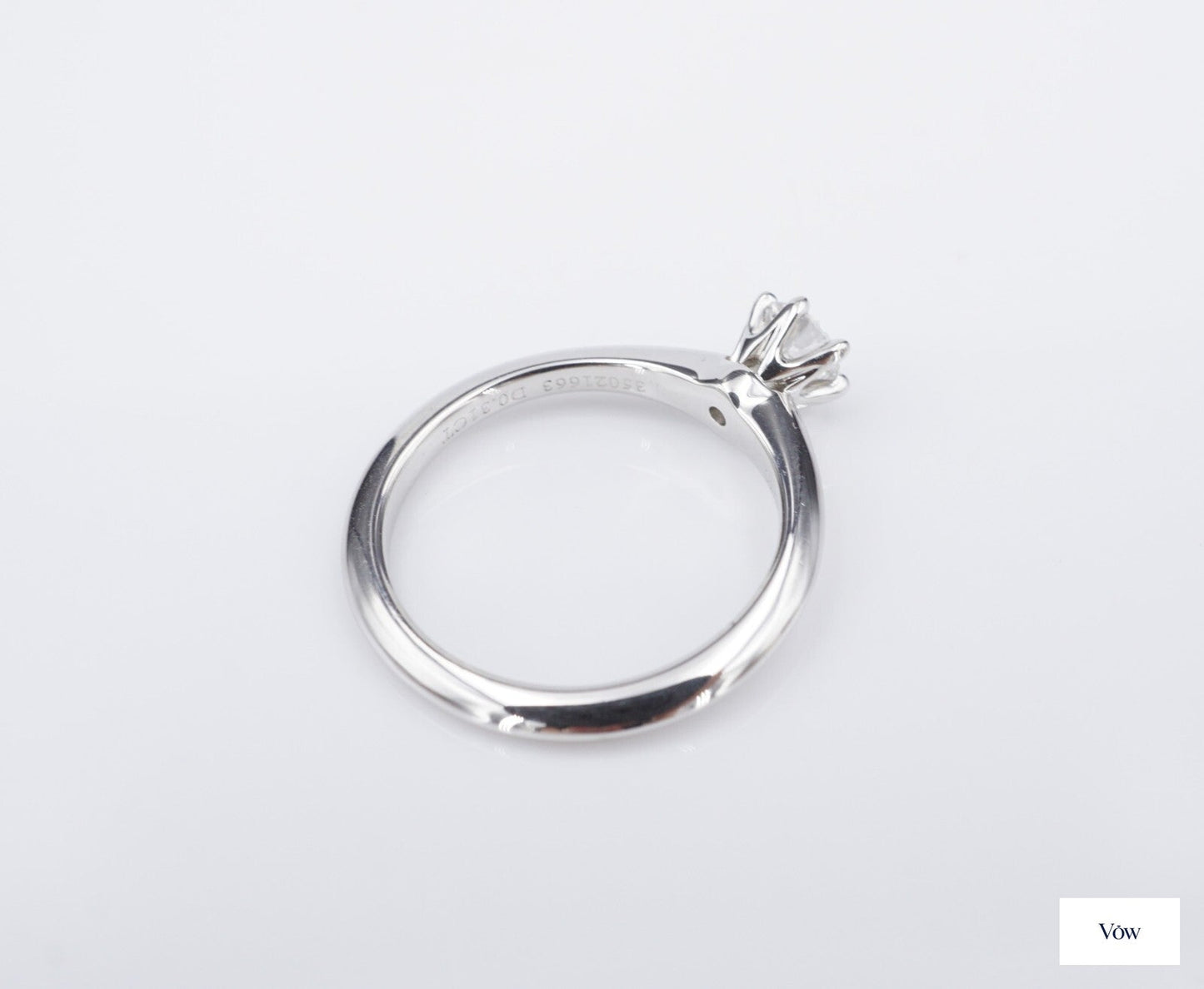 Tiffany & Co. Round Diamond Ring — 0.31ct, Platinum — Authentic Pre-Owned