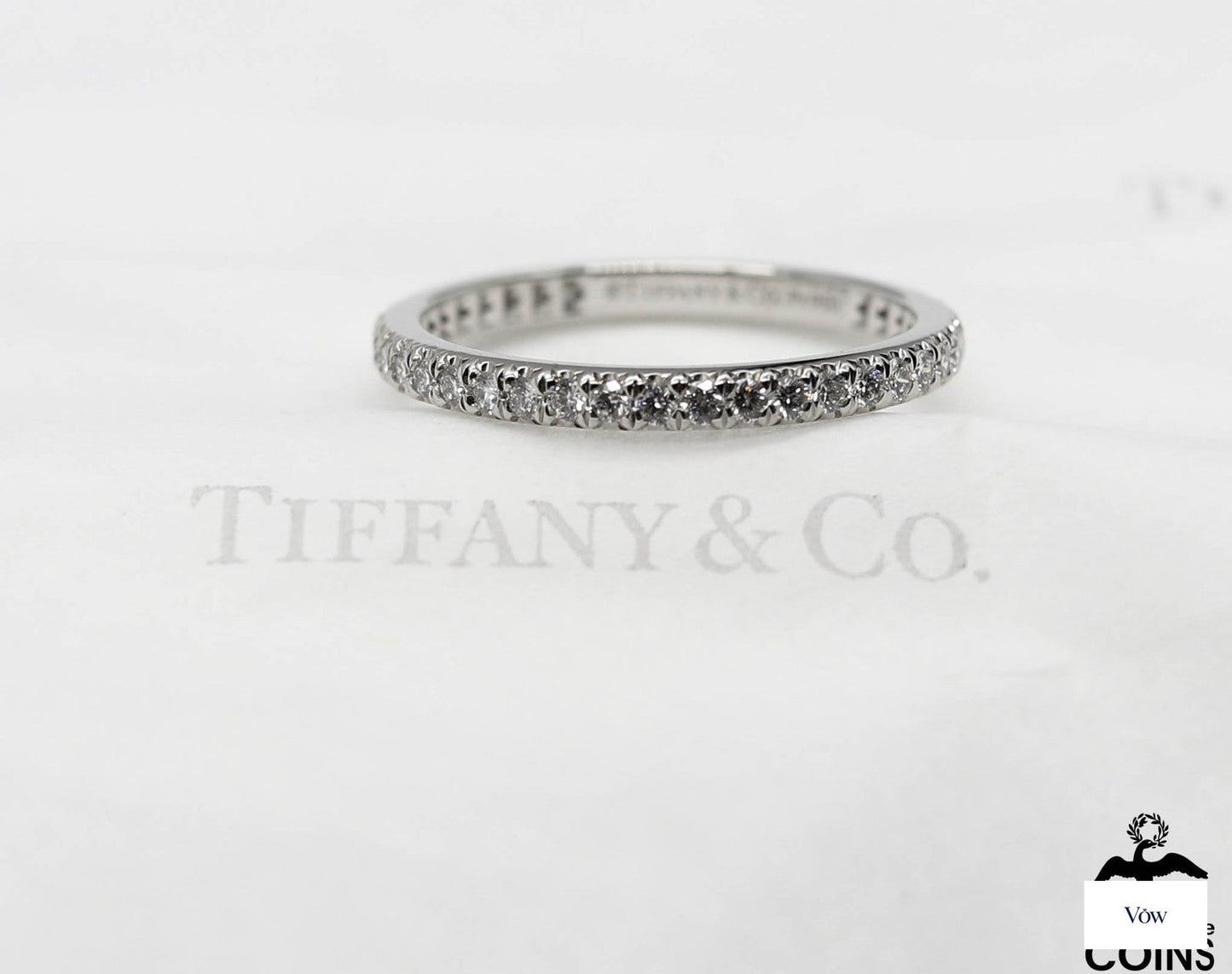 Tiffany & Co. Stackable Band — 0.34ct Diamond, Platinum — Authentic Pre-Owned