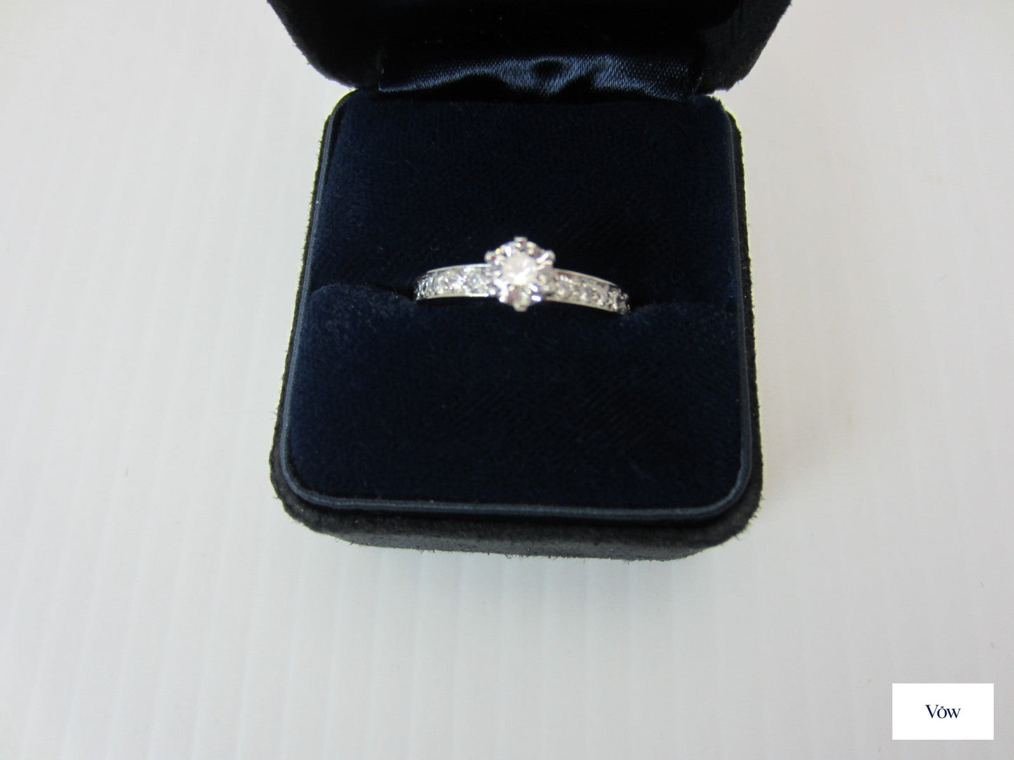 Tiffany & Co. Platinum Diamond Engagement Ring — 0.46ct Round — Authentic Pre-Owned