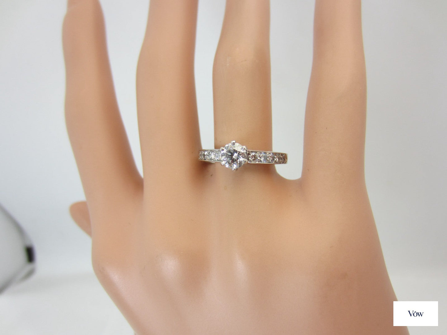 Tiffany & Co. Platinum Diamond Engagement Ring — 0.46ct Round — Authentic Pre-Owned