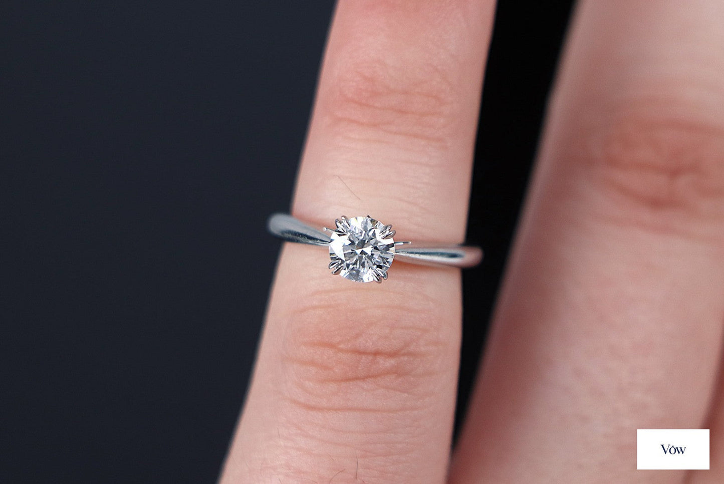 Harry Winston Round Diamond Solitaire — 0.55ct, Platinum — Authentic Pre-Owned
